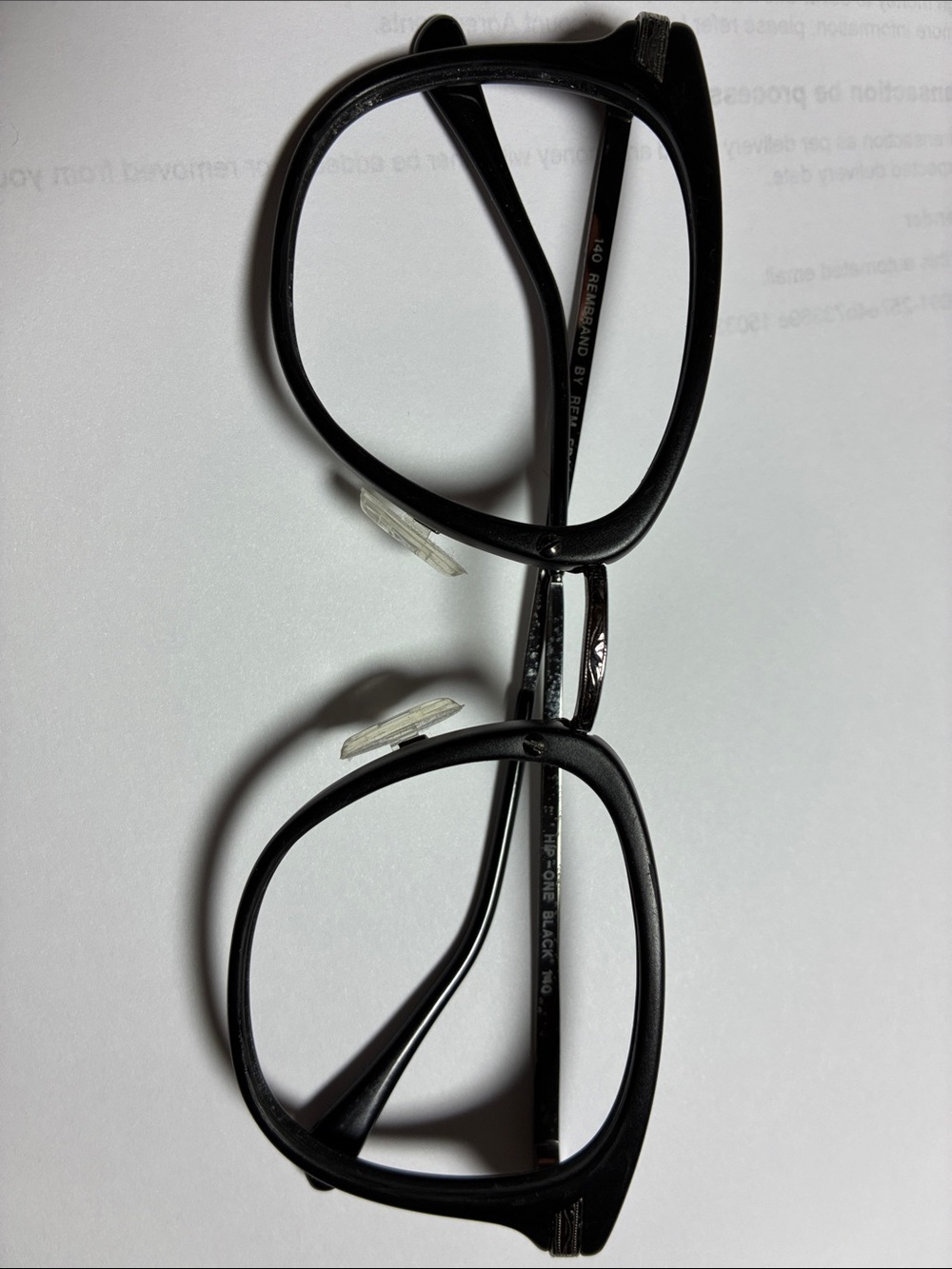 Black lightweight carbon with silver bridge and temples - NEW